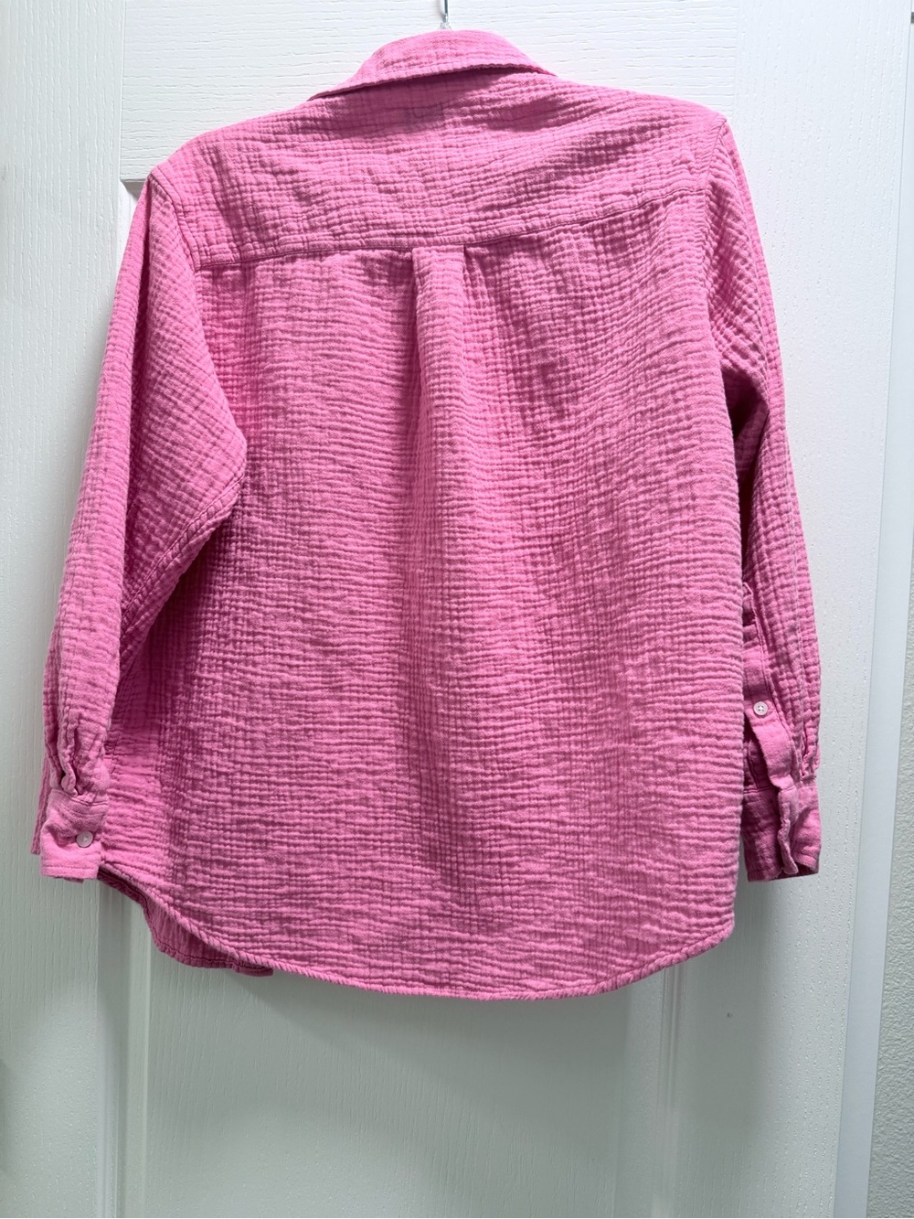 GAP Pink Textured Button-Down Shirt - Picture 4 of 4